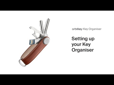 Orbitkey Crazy Horse odos raktų laikiklis, mėlynas