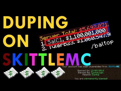 Minecraft Duping - SkittleMC