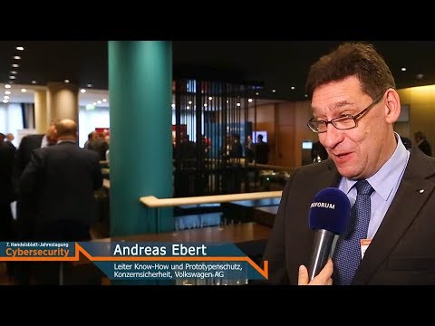 Interview mit Andreas Ebert (Volkswagen AG) | Handelsblatt Cybersecurity 2017