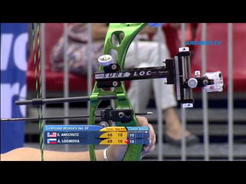 Erika Anschutz v Albina Loginova — compound women's semifinal | Turin 2011 World Championships