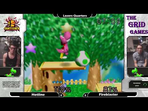 Smash 64: Hotline (Yoshi) V Fireblaster (Yoshi/Mario) - Shattered 118 Tournament SSB64