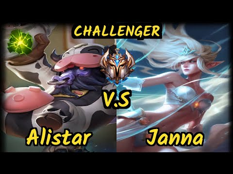 Keria (ALISTAR) vs JANNA - BOTTOM SUPPORT CHALLENGER GAMEPLAY - KR