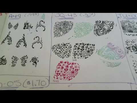 Haul and review stamping plates from AliExpress.com part 1