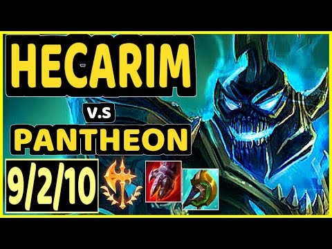 HECARIM vs PANTHEON - 9/2/10 KDA JUNGLE GAMEPLAY - NA Ranked DIAMOND