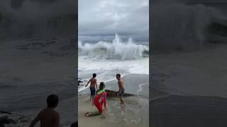 Rogue Wave Washed Them Away! #tsunami #wave #short