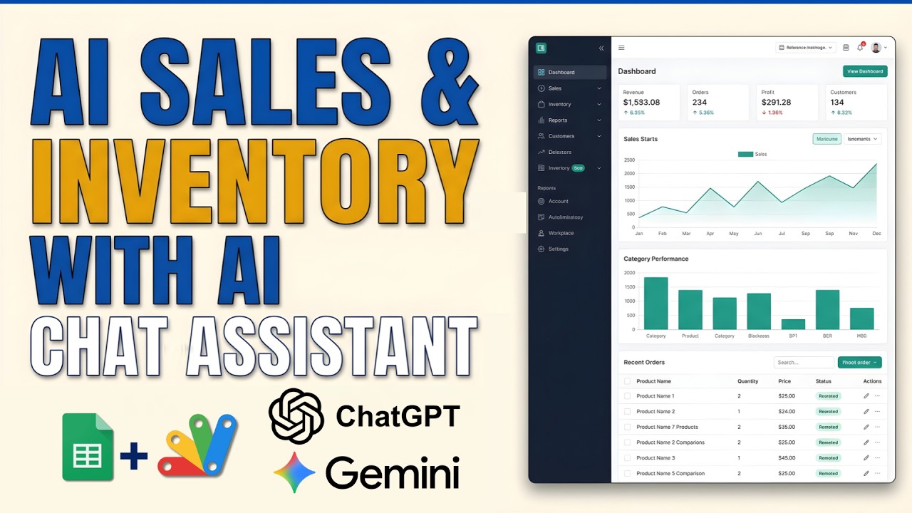How to Build an AI Sales & Inventory Web App + AI Chat Assistant
