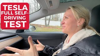 Testing Tesla's FULL Driving Mode - FREE