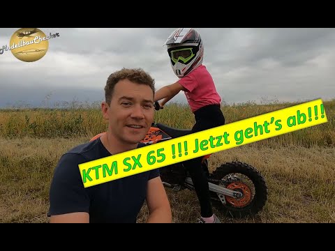 KTM SX65 vorstellung Kindercross mit meiner Tochter