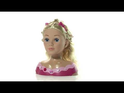 Klein Lėlės galva šukuosenoms ir makiažui daryti - Princesė Coralie Emma video