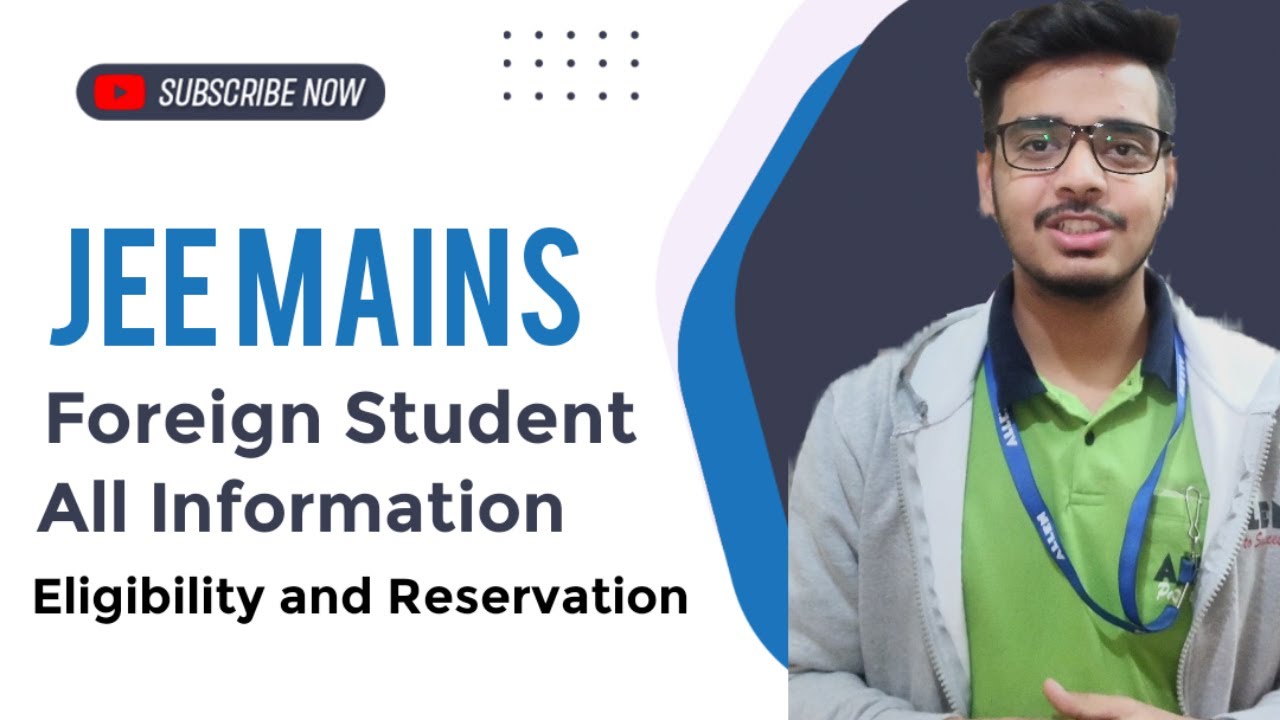 JEE MAINS For Nepali Students |  Nepali Students In NIT | Foreign Students in NIT | JEE Mains & Adv