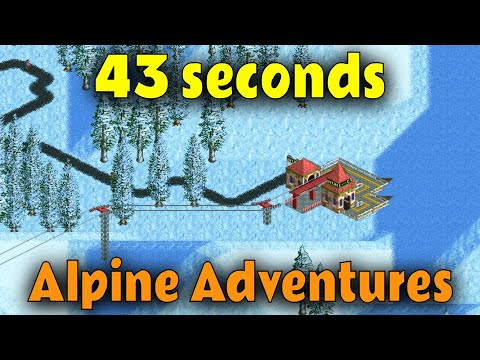 Beating Alpine Adventures in 43 seconds - OpenRCT2 speedrun