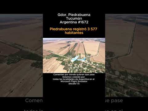 Gdor. Piedrabuena, Tucumán desde el Microsoft Flight Simulator #gobernadorpiedrabuena #tucuman #msfs