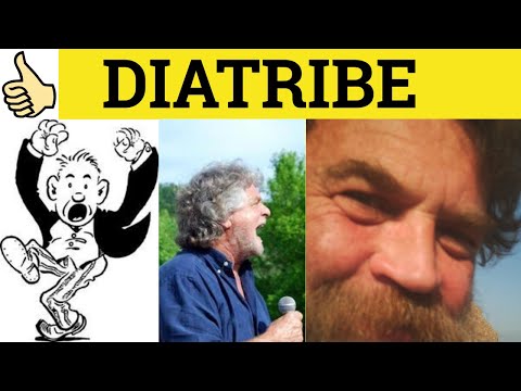 🔵 Diatribe Defined - Diatribe Meaning - Diatribe Examples - Diatribe Definition-  GRE 3500 Formal