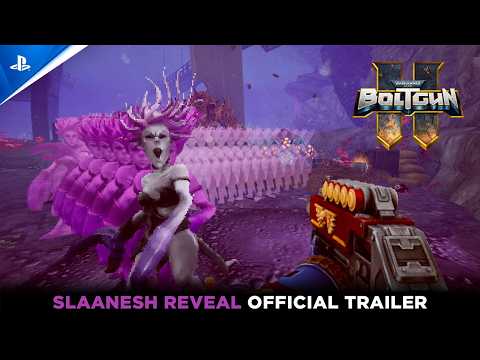 Warhammer 40,000: Boltgun 2 - Slaanesh Reveal Trailer | PS5 Games