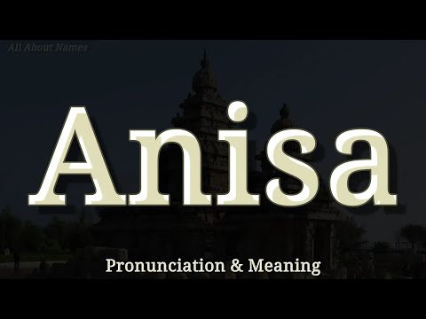Anisa: Pronunciation and Meaning 