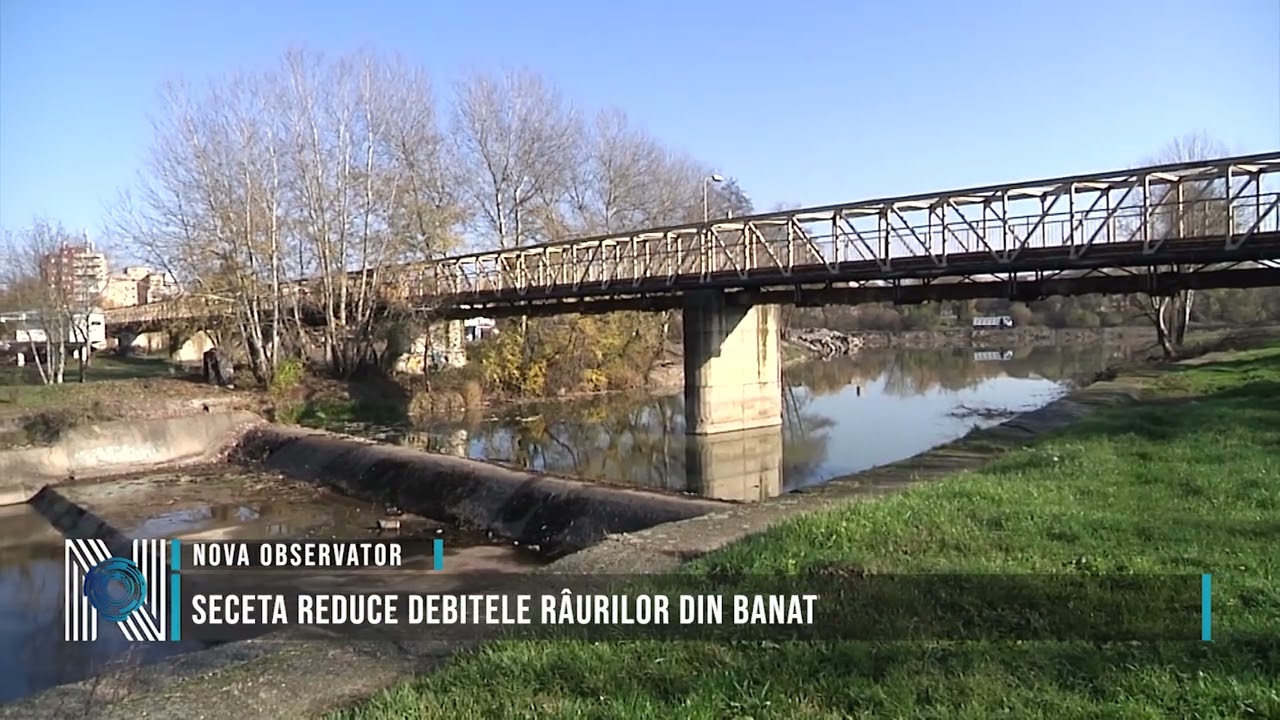Seceta reduce debitele râurilor din Banat