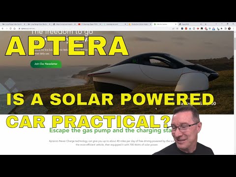 Aptera Solar Powered Electric Car - Is It Practical?