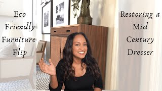 Restoring a 1950s Dresser Using Eco-Friendly Products | Furniture Flip Challenge