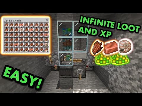 JC Playz - SIMPLE 1.20 DROWNED COPPER AND XP FARM TUTORIAL in Minecraft Bedrock (MCPE/Xbox/PS4/Switch/PC)