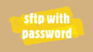 sftp with password