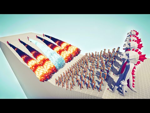 100x GODZILLA + 5x MECHAGODZILLA vs 5x EVERY GOD - 🏹 Totally Accurate Battle Simulator