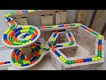 Marble Run Race HABA Slope Cuboro Bornelund Quadrilla Transparent Pipe