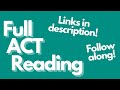 Reading ACT: Take a Full Test with Me!