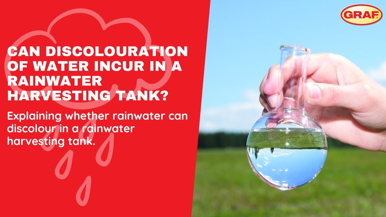 Can discolouration of water incur in a rainwater harvesting tank?