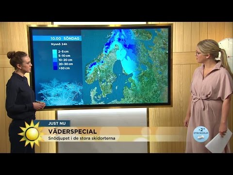 Väderspecial: Snödjupen i fjällen - Nyhetsmorgon (TV4)