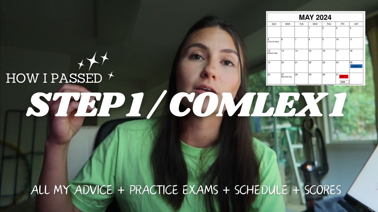 All My Advice For Passing STEP 1 & COMLEX 1 | schedule, scores, practice exams, resources