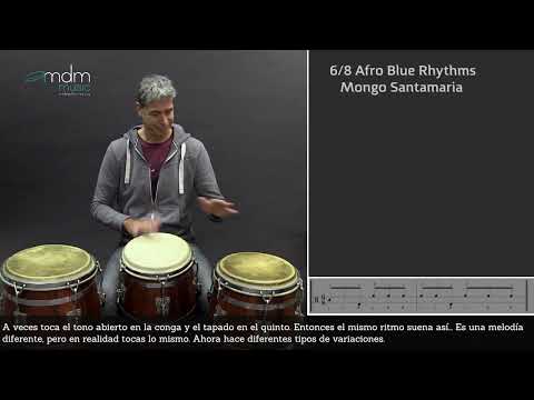 Afro Blue rhythms for congas Mongo Santamaria Tutorial
