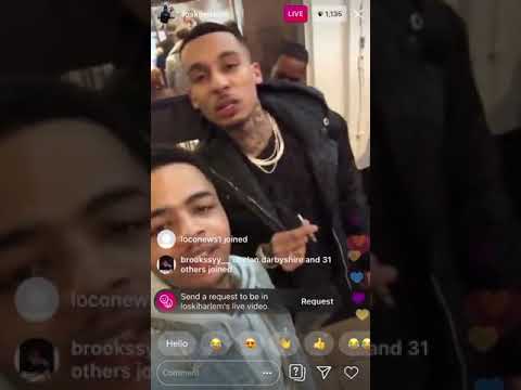 Loski Fresh home (Harlem Spartans) chilling with Fredo on insta live 💥