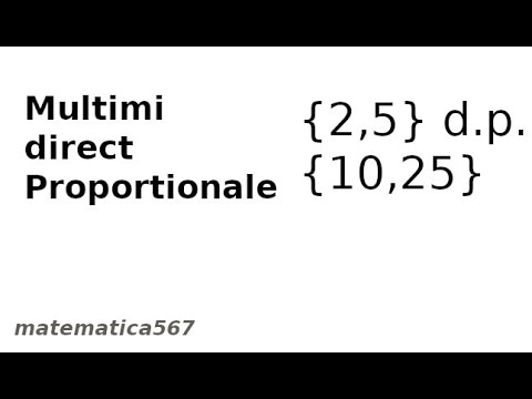 Multimi direct proportionale