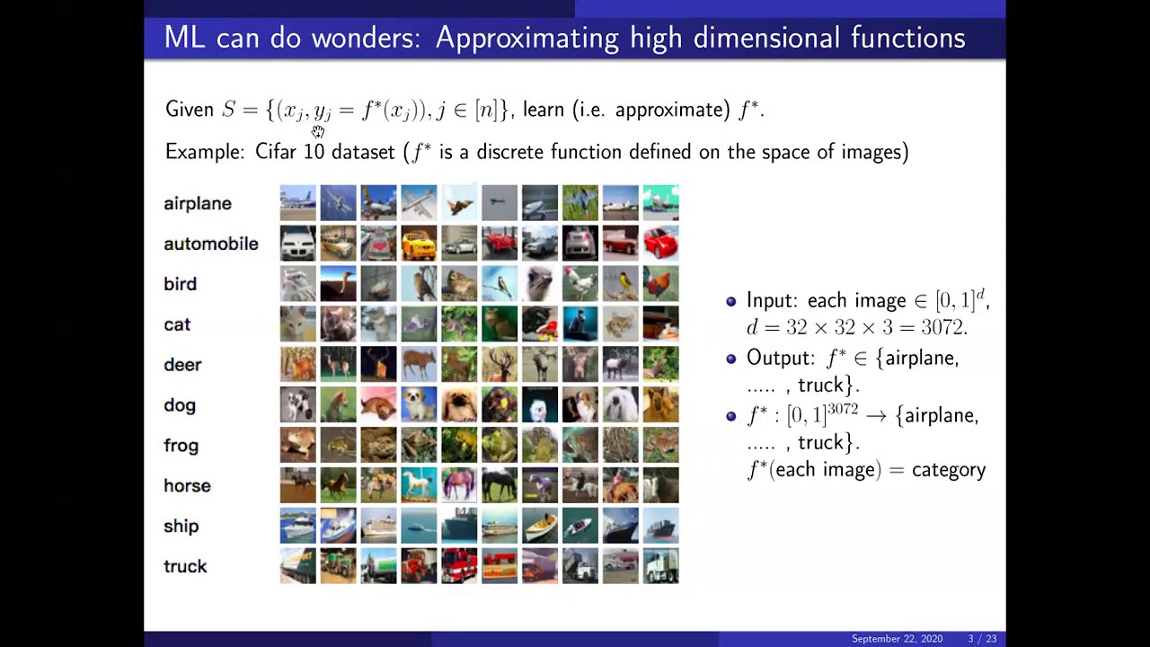 Machine Learning via Dynamical Systems