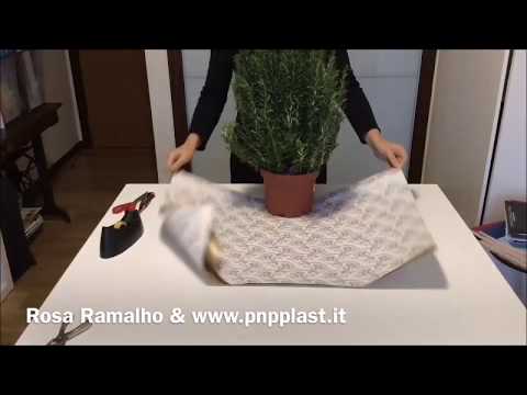 Gift wrapping 4 #wrapflowers #plantpotwrapping