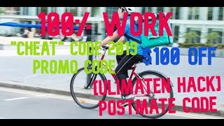 Postmate Promo Code ~ Existing Code 200 + Free Delivery $100 Off