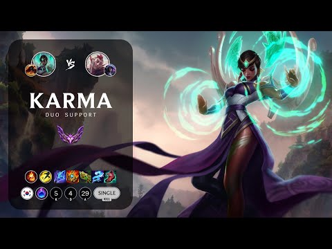Karma Support vs Rakan - KR Master Patch 13.19