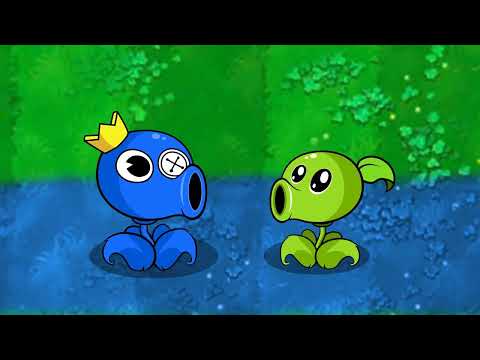 Plants vs Zombies Cartoon Animation 2023 : Rainbow Friends Pea Poppy Playtime vs PvZ Animation