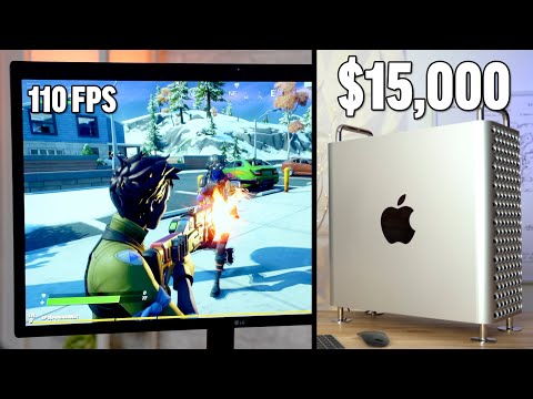 Gaming on a $15,000 Mac Pro! - Vega II Bootcamp