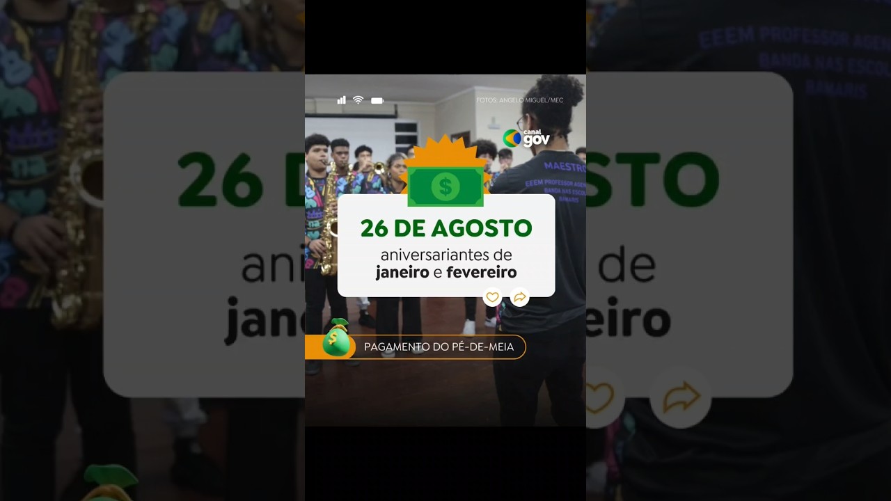 PAGAMENTOS DO PÉ-DE-MEIA. #pedemeia #educação #governofederal #ensinomédio