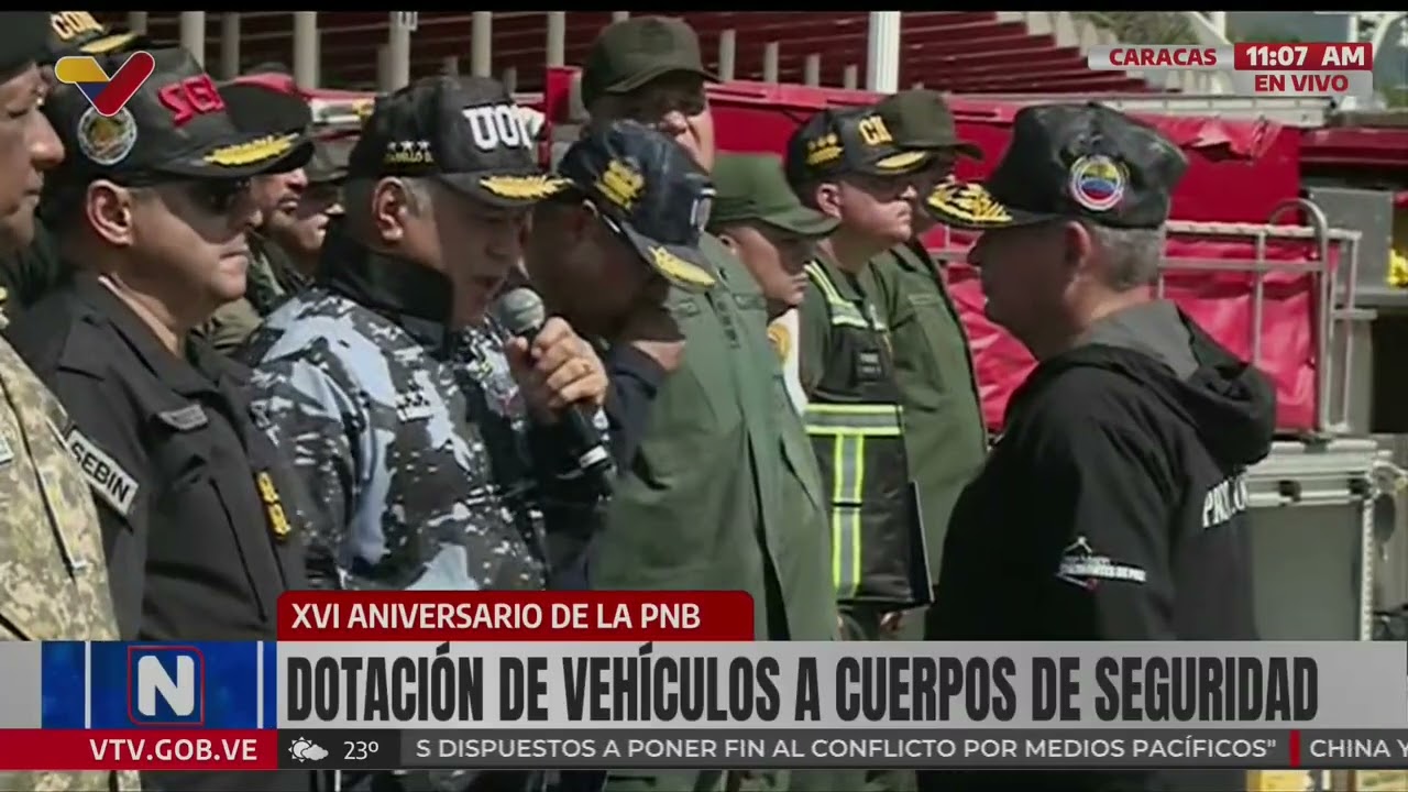 Diosdado Cabello en dotación de vehículos a cuerpos de seguridad, 19 diciembre 2025