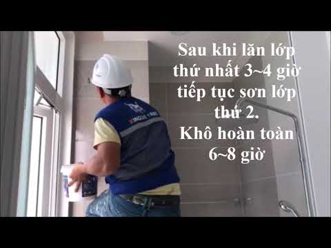 HƯỚNG DẪN THI CÔNG SƠN CHỐNG THẤM TRONG SUỐT V1-107 KINGCAT PAINT