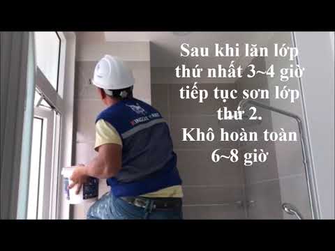 HƯỚNG DẪN THI CÔNG SƠN CHỐNG THẤM TRONG SUỐT V1-107 KINGCAT PAINT