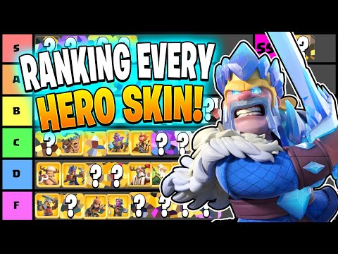 RANKING ALL HERO SKINS IN CLASH OF CLANS through the END of 2021!