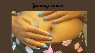 GIANTESS Stuffed Tummy N Close Up Beautiful Belly Button Takes In A Group Of tinies GIANTESS Asmr Rp