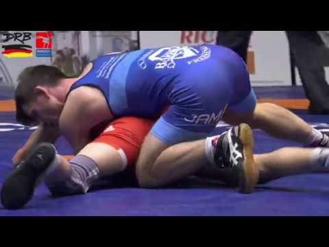 RINGEN BUNDESLIGA: ASV Schorndorf - SV Hallbergmoos 57 GR - Engin Cetin vs. Anders Rönningen