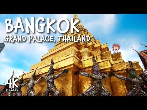 GRAND PALACE and WAT PHO Bangkok Thailand Walk 4K