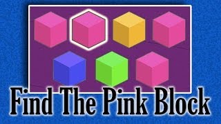Find The Pink Block | colors for kids