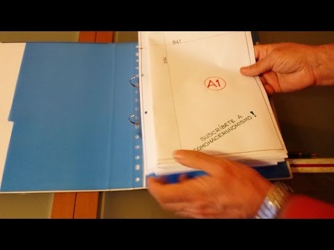 Składanie rysunków o wymiarach formatu A1 do skoroszytów