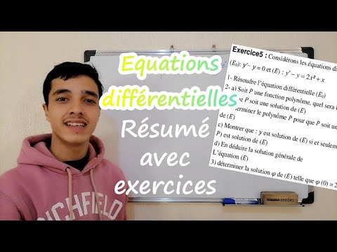 🔥Équations différentielles 2bac: Résumé avec exercices !